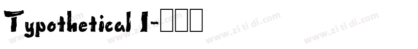 Typothetical 1字体转换